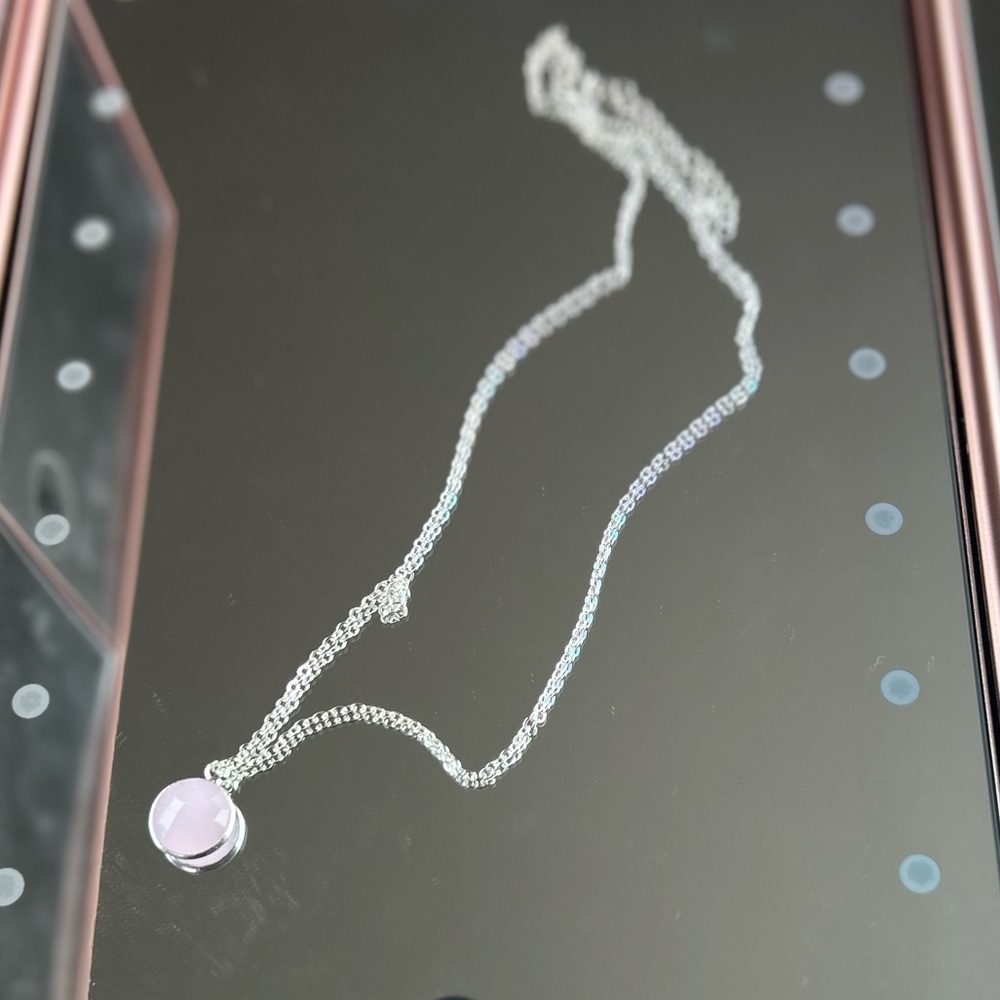 Glass Pink Necklace